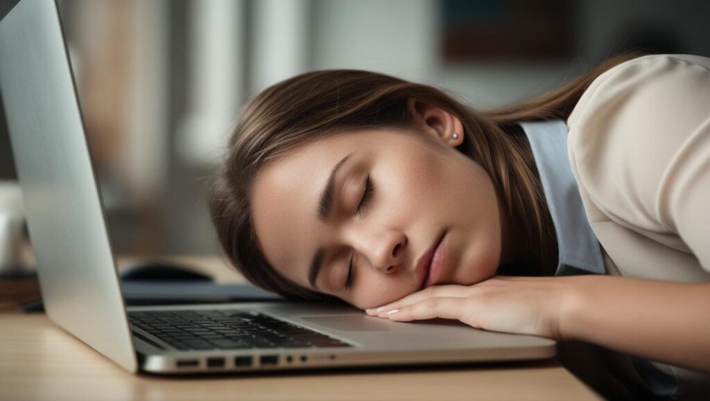 Une bonne sieste au travail Une sieste au bureau